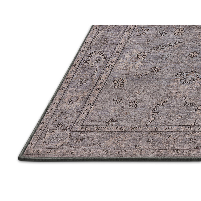 Tapis oriental gris Malkhas, Rectangle 7 pi x 9 pi