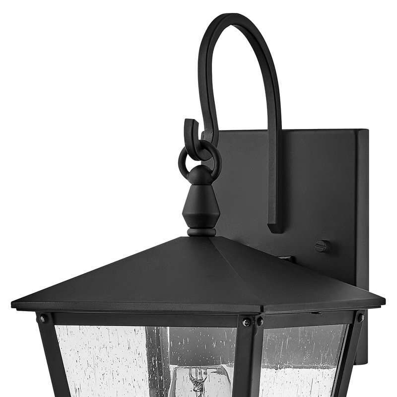 Huntersfield 1 - Bulb 13.75" H Outdoor Wall Lantern, Black