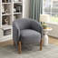 Chaise rembourrée en polyester avec 4 pieds-2051670323