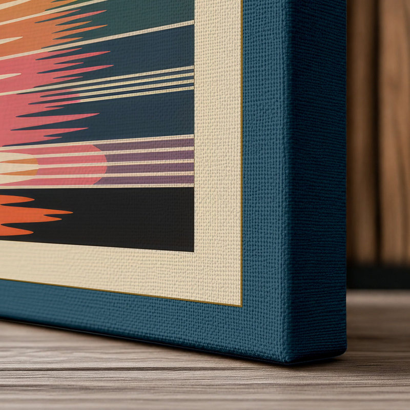 Print, 36x24 - 91.4 x 61.0 cm, Teal Border