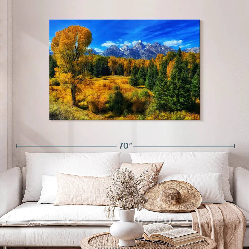Alvord Jackson Hole Wyoming en automne, H 32 po x l 48 po
