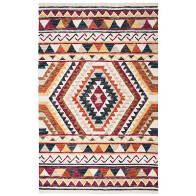 Deyoung Hand Tufted Wool Southwestern Rug