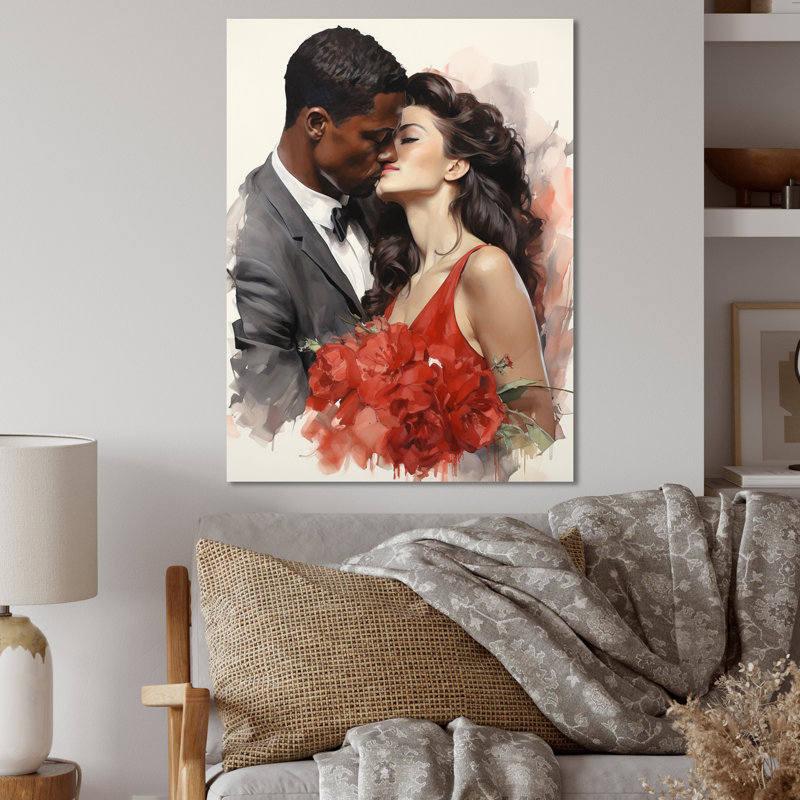 Couple de mariage, beauté intemporelle I - romantique, art mural en métal, salon, H 20 po x l 12 po x P 1 po