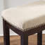 Bartonville Counter & Bar Solid Wood Backless Stool with Upholstered Seat-844602782-866721029