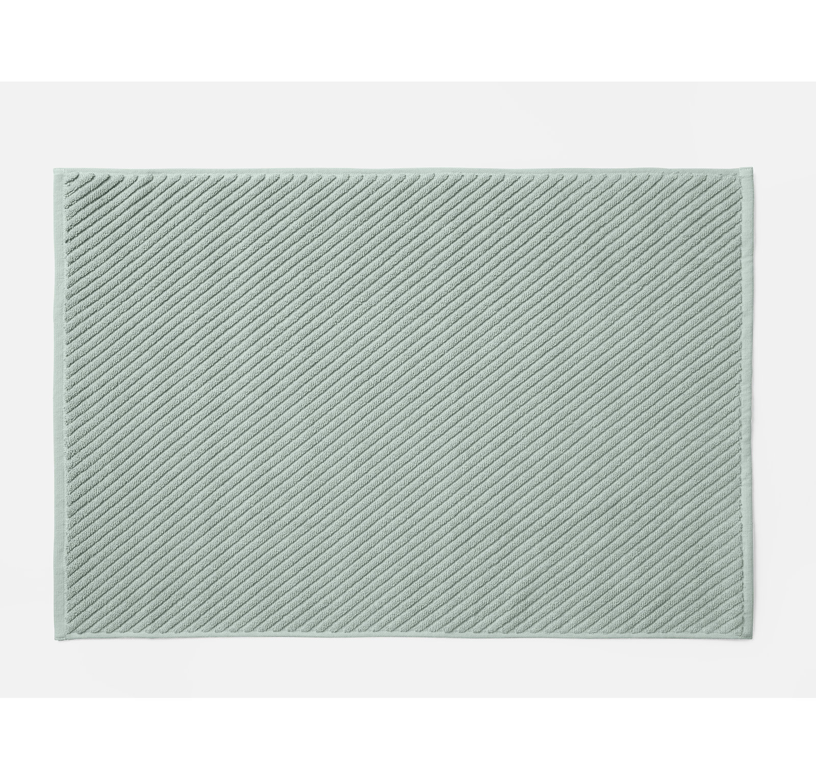 Air Weight Organic Cotton Bath Mat, Sea Mist