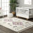 Higginson Diamond Shag Performance Ivory Rug-1685303706