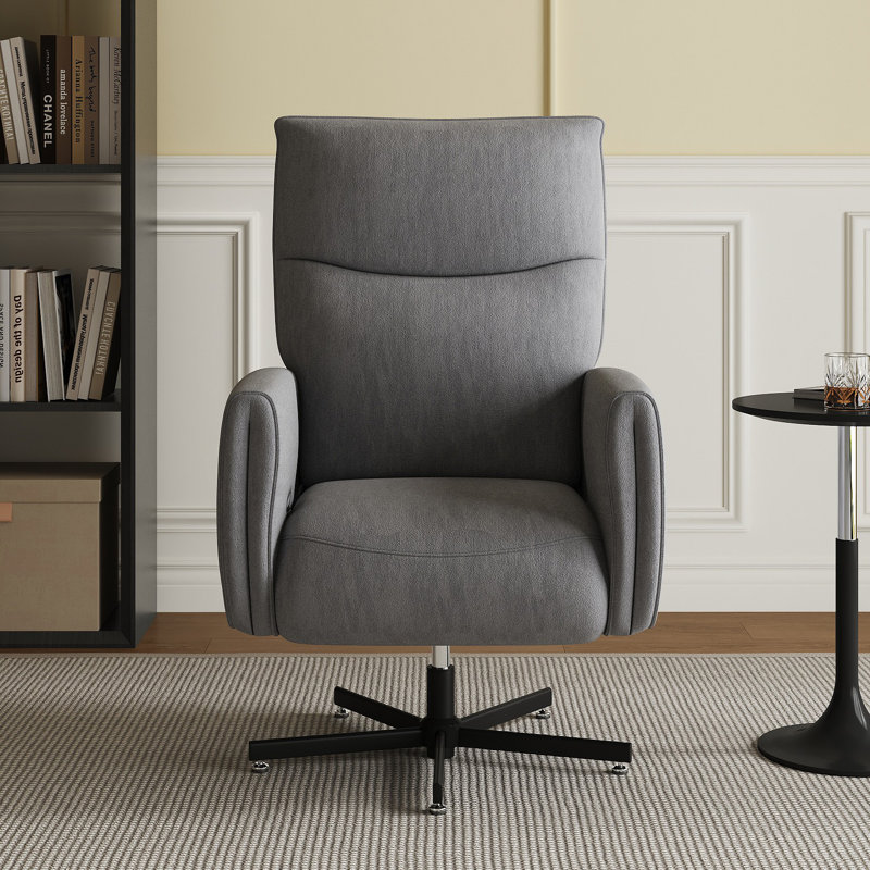 Power Swivel Recliner Chair, Electric Reclining With USB & Type-C Charging, 360° Swivel Velvet Upholstered Accent Chair, For Home Office & Living Room, Easy Assembly