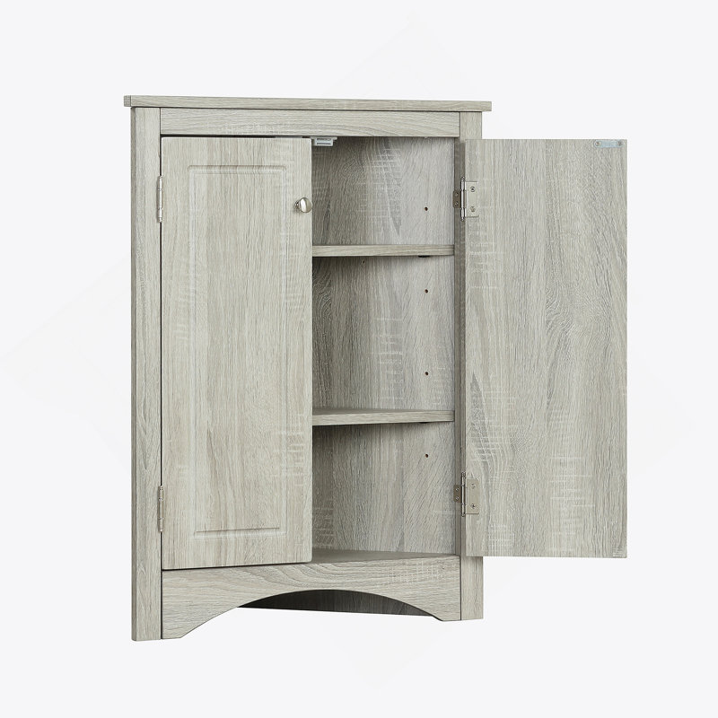 Armoire de rangement triangulaire, armoire de cuisine séparée, Gris