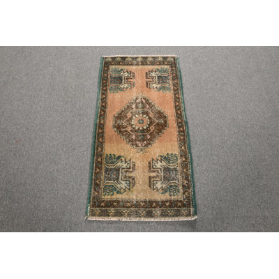 Authentic Vintage Rug in Lush Tones Perfect Decorative Addition to Enhance Any Rooms Aesthetics