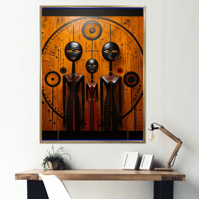 «Wenzel African Tribes Sacred Patterns I», reproduction d'art sur toile