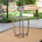 Patio Side Table Outdoor Round End Table