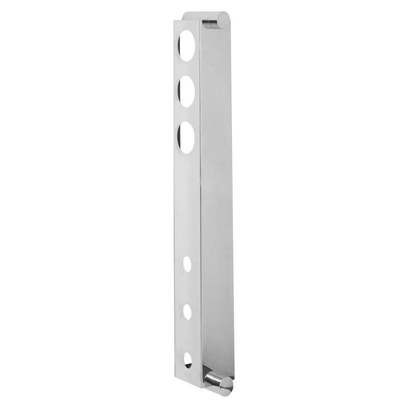 Ames Wall Mounted Wine Bottle Rack, Silver