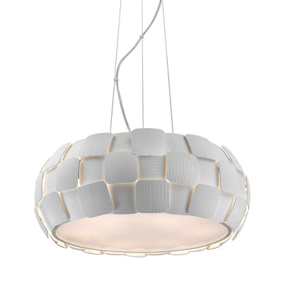 Masuda 6 - Light White Drum Pendant