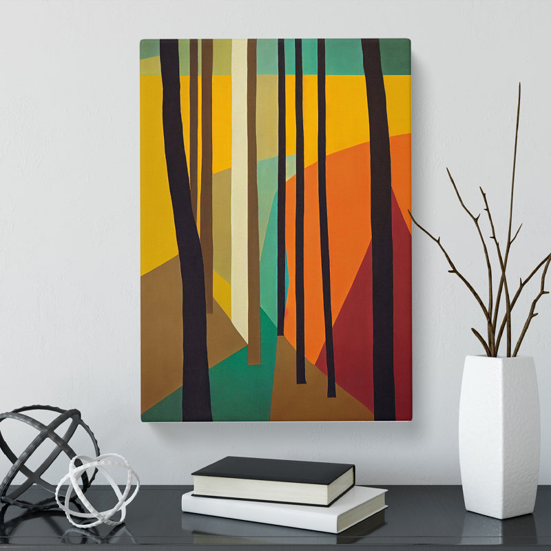 Edingworth Japanese Forest Design - Wrapped Canvas Print, 50cm H x 35cm W x 3cm D