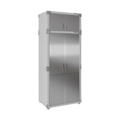 Seville Classics UltraHD Stainless Steel Storage System, 90.5" H x 36" W x 24" D