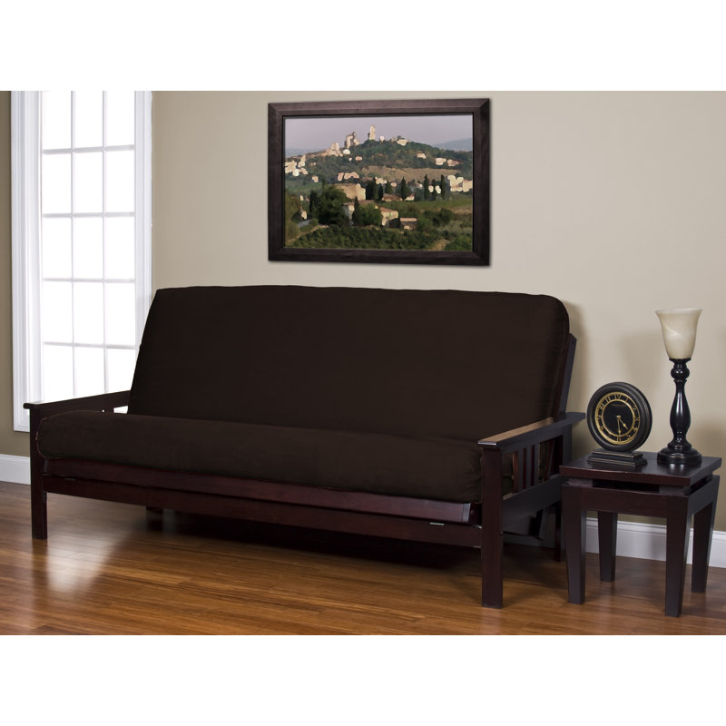 Housse pour futon à coussins carrés / rectangulaires Arsenal, Polyester java, 6 po Double