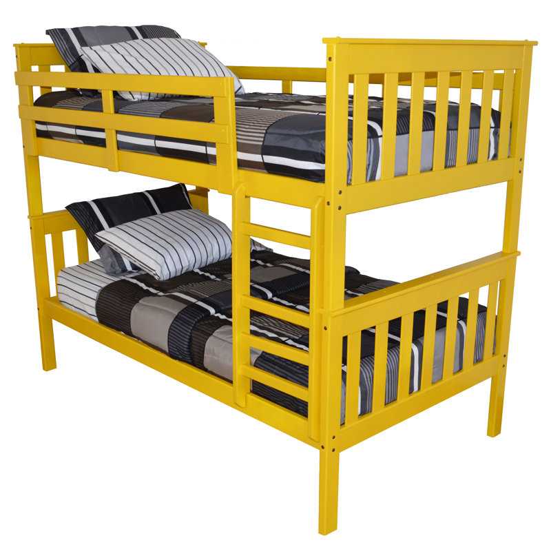 Oakledge Kids Twin Bunk Bed, Canary Yellow