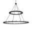 Lustre à deux niveaux 36 lumières 84 po 84 po Loxley