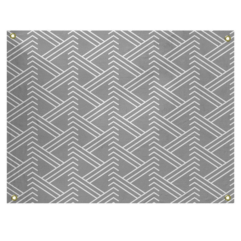 Tapisserie, H 50 po x l 59 po, Gris/blanc