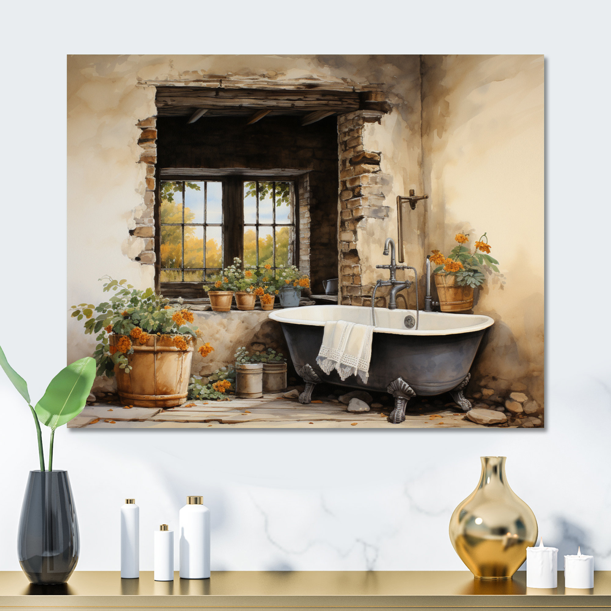 One Allium Way® Laundry Rustic Vibe I On Metal Print | Wayfair