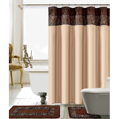 Wellow Shower Curtain with Hooks Included