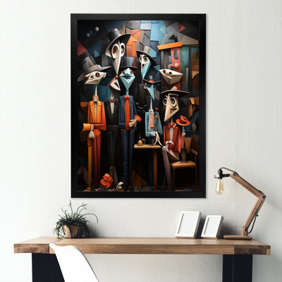 Music Performance Cubist Portrait III - Theater Wall Art