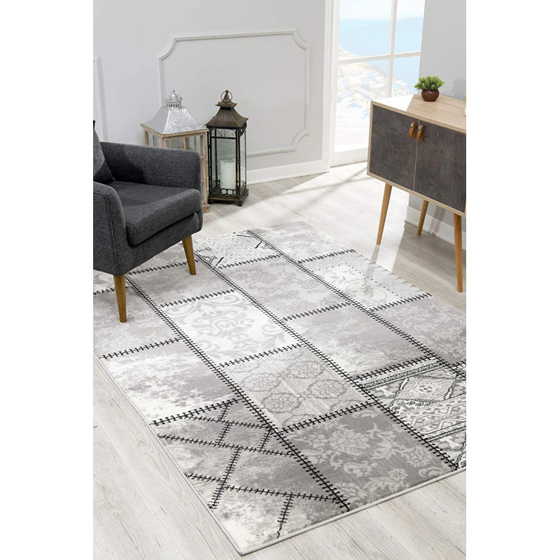 Abstract Indoor Rug, Runner 2' x 10'