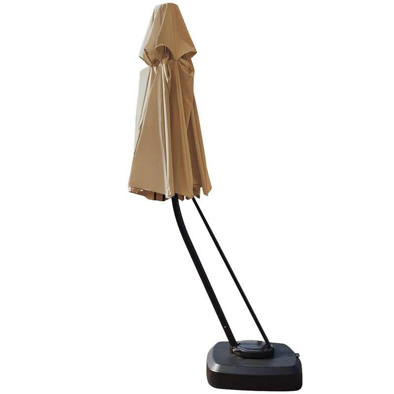 Parasol en porte-à-faux de 130 po Saira, Beige