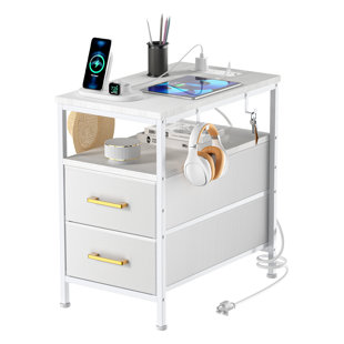 End Table with Drawers and Shelves