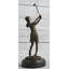 Statue bronze bronze golfeur golf