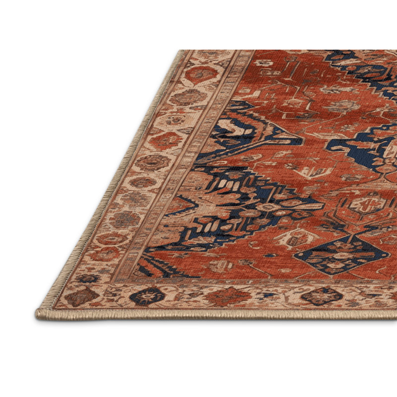 Tapis brun lavable à la machine, Rectangulaire 2 pi x 3 pi