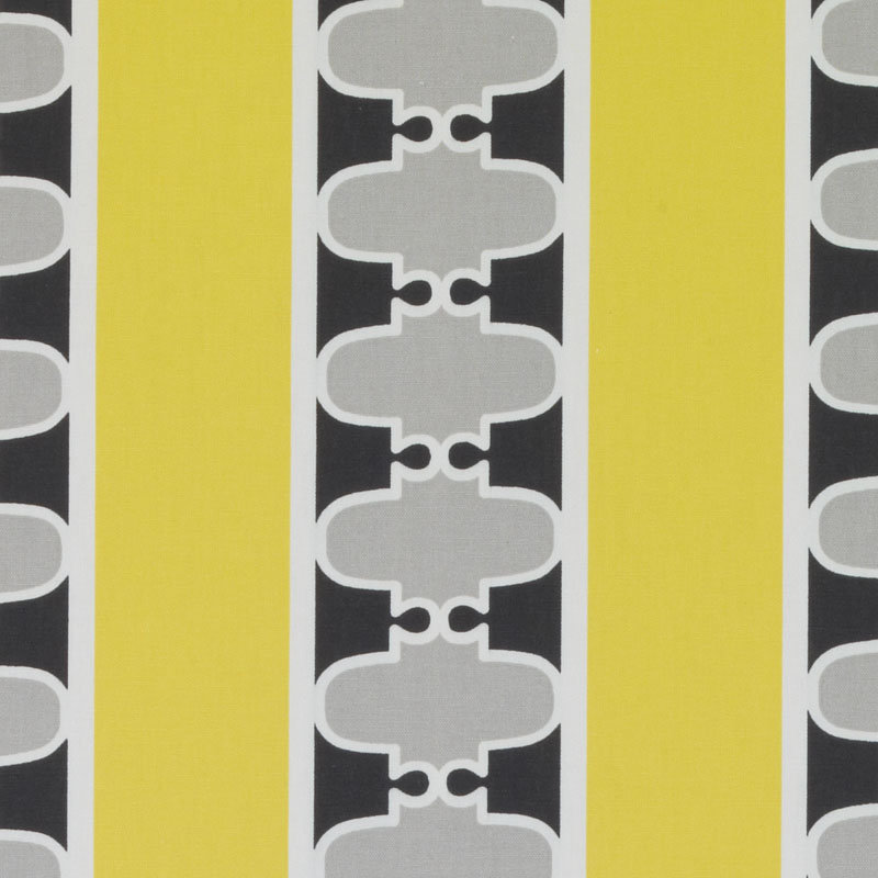 Tissu Ellie Doodle Tobi Fairley, Noir / or