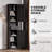Tall Narrow Storage Cabinet With Barn Doors Drawer Adjustable Shelves For Bathroom Living Room Kitchen Entryway-817397254