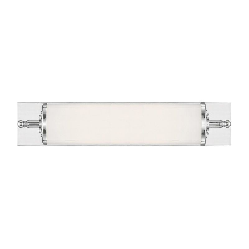 Plafonnier encastré 1 lumière Locklear, Chrome, H 6 po x l 24 po x P 5 po