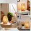 Lampe de table en bois Valez