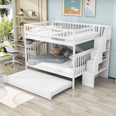 Dayden Kids Full Over Full Bunk Bed with Trundle