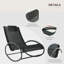 Chaise longue à bascule Outsunny