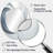 White Orbiting Overture Spiral - White Oval Wall Mirror Decor-953259729