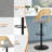 Beech Wood Middle Back Bar Stools Height Adjustable Bar Chairs With Footrest, Set Of 2-817744999