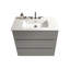 Spacieux meuble-lavabo gris de 36 pouces avec lavabo, 3 trous de robinet et beaucoup de rangement pour les salles de bain modernes-126232844-126232847