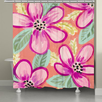 Bright Summer Blossoms Shower Curtain
