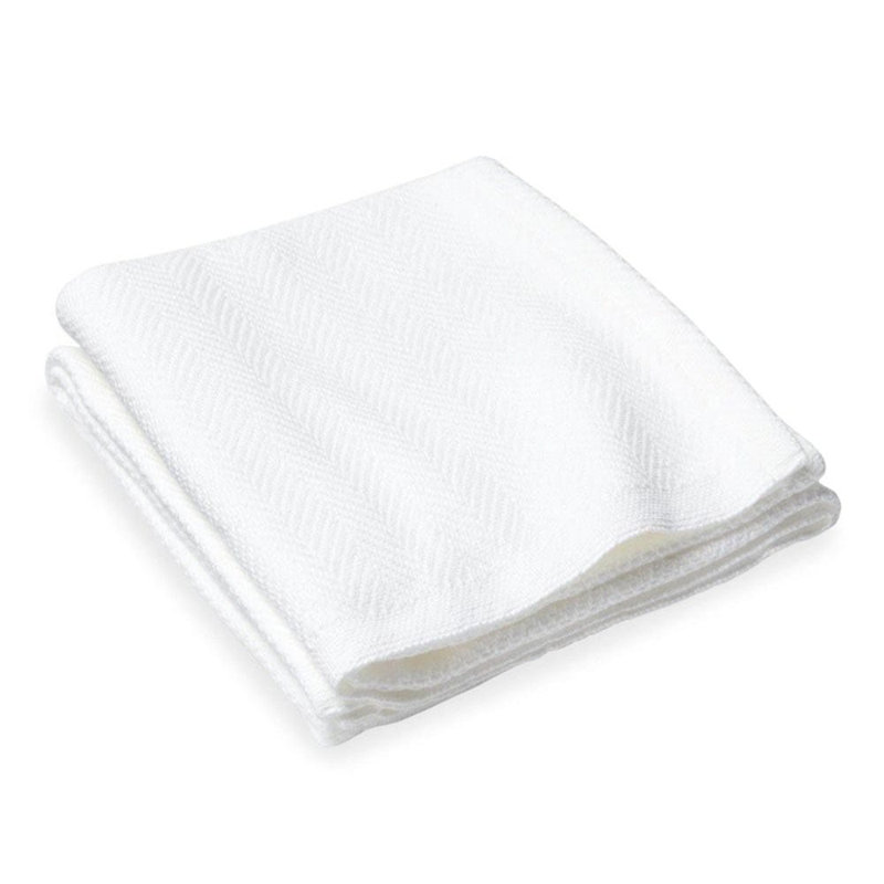 Penobscot Cotton Baby Blanket, White