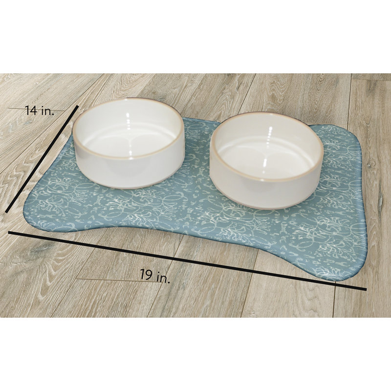 Napperon Floral, Bleu sarcelle