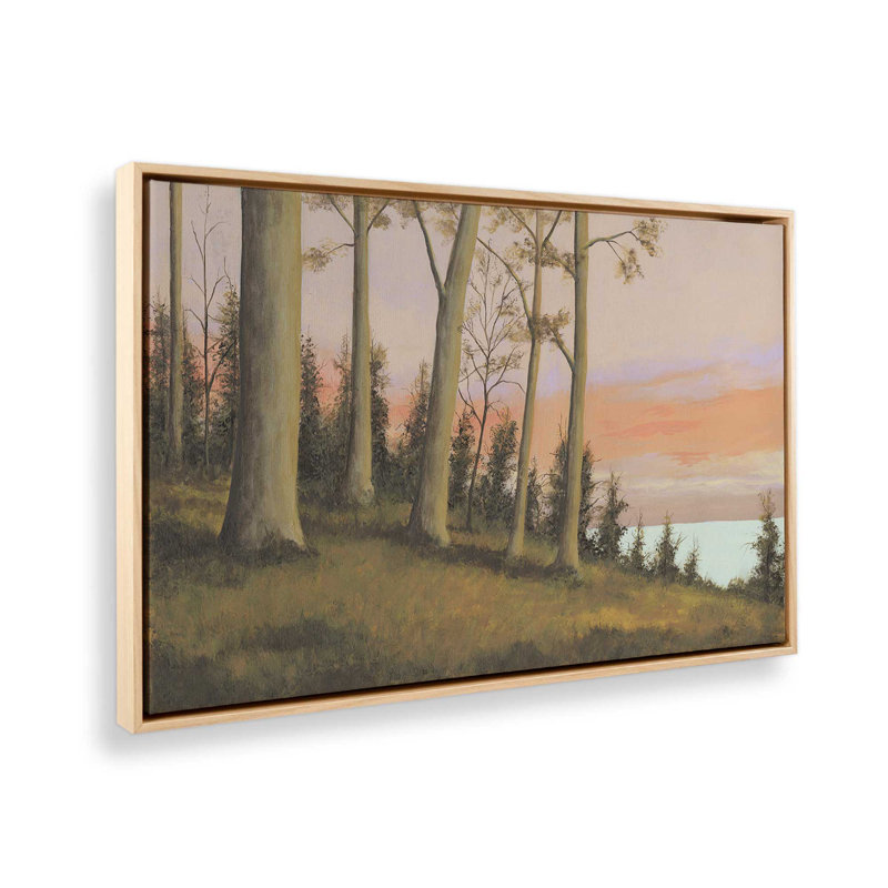 Impression sur toile, "Télécommande Lakeshore II" par Michael Willett, Tanné, «Floater», reproduction encadrée sans passe-par