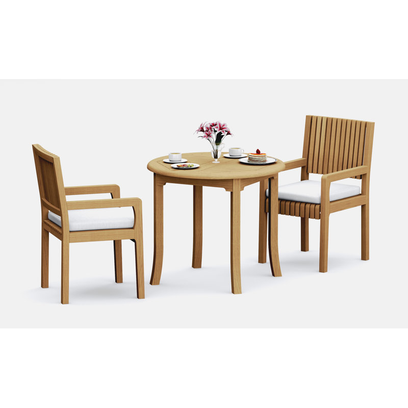 Ensemble de table d'extérieur 3 pièces pour 2 personnes 36 po Maldives