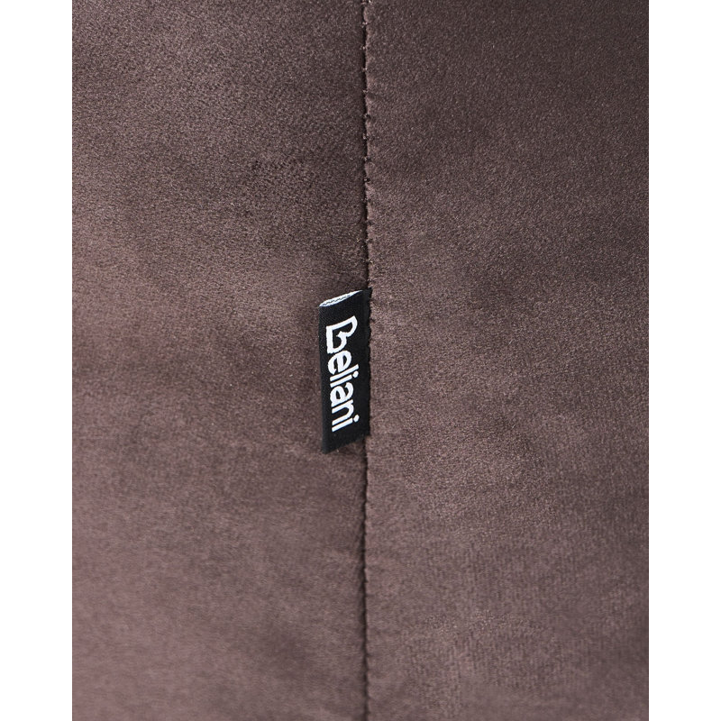 Allieana Armchair Allieana Velvet Dark Brown, Brown Velvet