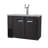 Kegco 20 Cubic Feet Dual Tap Half Barrel (Full Size) Freestanding Kegerator with Door Lock and Adjustable Temperature-32326259