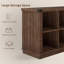 Bibliothèque rustique 8 cubes, armoire de rangement horizontale en bois à 2 niveaux pour le salon, le vestibule ou le bureau-212568915