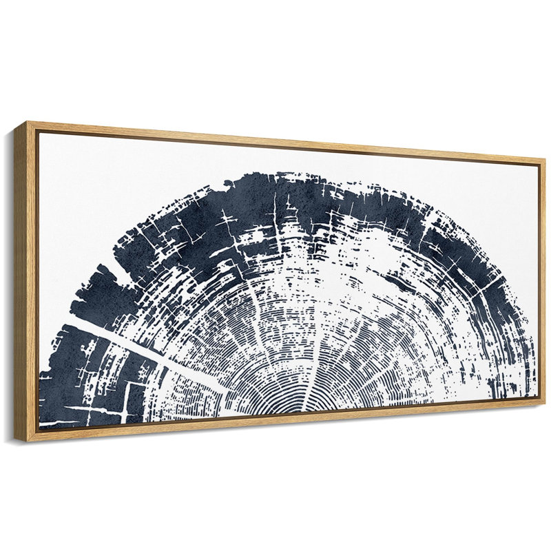 Abstract Urban Radial, reproduction d'art sur toile, H 30 po x l 60 po x P 1,5 po, Naturel