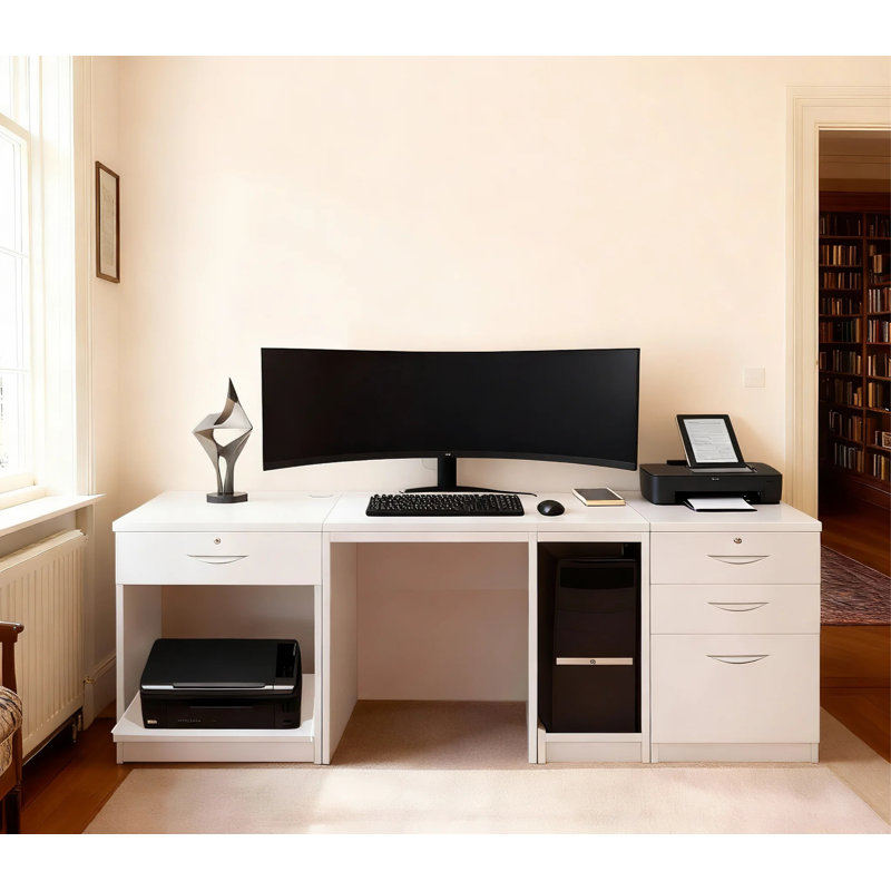 Walshaw Computer Desk, White